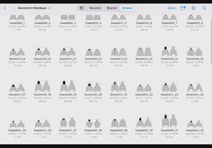 Drew's 500 Piece Mockup Pack
